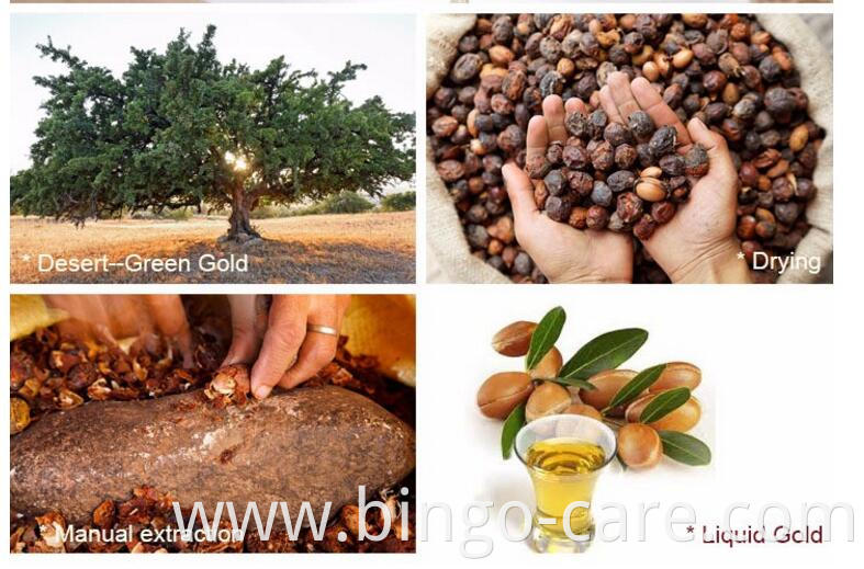 Organic Moroccan Argan Oil serum for hair care